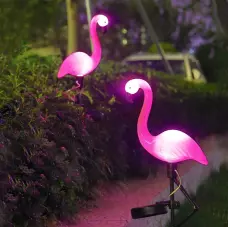Градинска соларна лампа - фламинго Градинска соларна лампа - фламинго