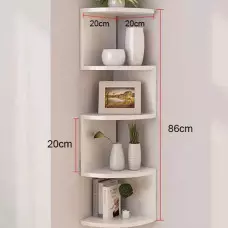 Ъглова етажерка за съхранение с 5 рафта Ъглова етажерка за съхранение с 5 рафта