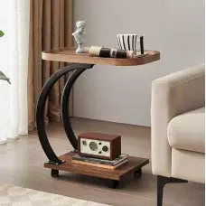 Странична масичка от масивно дърво в минималистичен стил Странична масичка от масивно дърво в минималистичен стил