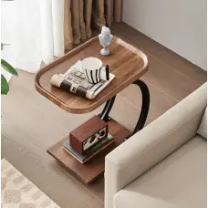 Странична масичка от масивно дърво в минималистичен стил Странична масичка от масивно дърво в минималистичен стил