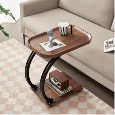 Странична масичка от масивно дърво в минималистичен стил Странична масичка от масивно дърво в минималистичен стил