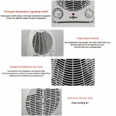Електрическа вентилаторна печка с 2 степени, 2000W Електрическа вентилаторна печка с 2 степени, 2000W