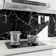 Самозалепващо фолио – черен мрамор Самозалепващо фолио – черен мрамор