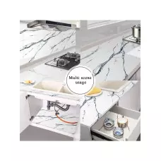 Самозалепващо фолио – бял мрамор с черни линии Самозалепващо фолио – бял мрамор с черни линии