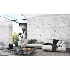 Самозалепващо фолио – бял мрамор с черни линии Самозалепващо фолио – бял мрамор с черни линии