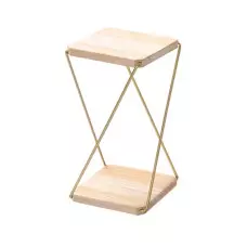 Етажерка за съхранение от дърво с метална конструкция Етажерка за съхранение от дърво с метална конструкция