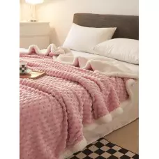 Плюшено топло одеяло - розово Плюшено топло одеяло - розово