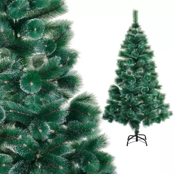 Изкуствена Коледна елха със заснежени върхове