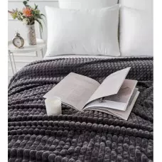 200 x 230 плюшено одеяло – Tъмносиво 200 x 230 плюшено одеяло – Tъмносиво
