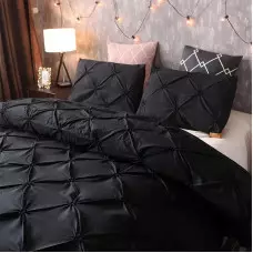 Луксозен спален комплект от 6 части – Черен Луксозен спален комплект от 6 части – Черен