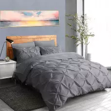 Луксозен спален комплект от 6 части – Сив Луксозен спален комплект от 6 части – Сив