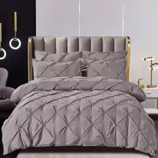Луксозен спален комплект от 6 части – Сив Луксозен спален комплект от 6 части – Сив