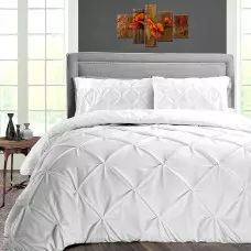 Луксозен спален комплект от 6 части – Бял Луксозен спален комплект от 6 части – Бял