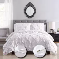 Луксозен спален комплект от 6 части – Бял Луксозен спален комплект от 6 части – Бял