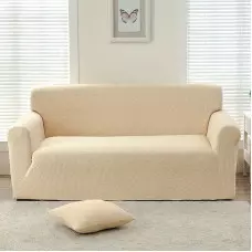 Стилен калъф за диван - Бежов Стилен калъф за диван - Бежов