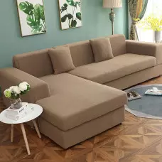 Стилен калъф за ъглов диван - Капучино Стилен калъф за ъглов диван - Капучино