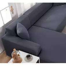 Калъф за ъглов диван - Тъмносив Калъф за ъглов диван - Тъмносив