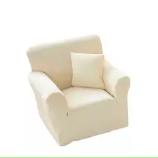 Кадифен калъф за фотьойл - Кремав Кадифен калъф за фотьойл - Кремав