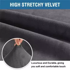 Кадифен калъф за фотьойл - Тъмносив Кадифен калъф за фотьойл - Тъмносив