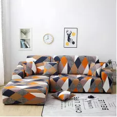 Еластичен калъф за ъглов диван - Многоцветен Еластичен калъф за ъглов диван - Многоцветен