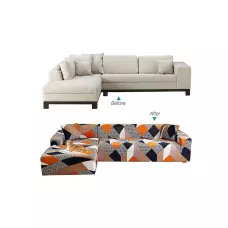 Еластичен калъф за ъглов диван - Многоцветен Еластичен калъф за ъглов диван - Многоцветен