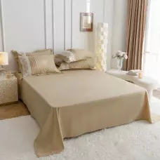 Луксозен спален комплект с бродерия от 6 части – Бежов Луксозен спален комплект с бродерия от 6 части – Бежов