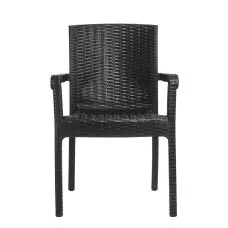 Стилен градински стол - Черен Стилен градински стол - Черен