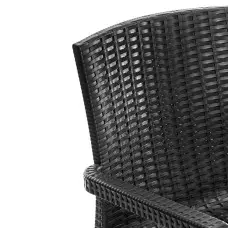 Стилен градински стол - Черен Стилен градински стол - Черен