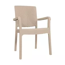 Стилен градински стол - Бежов Стилен градински стол - Бежов