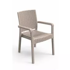 Стилен градински стол - Бежов Стилен градински стол - Бежов