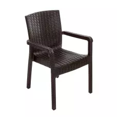 Стилен градински стол - Кафяв Стилен градински стол - Кафяв