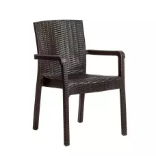 Стилен градински стол - Кафяв Стилен градински стол - Кафяв