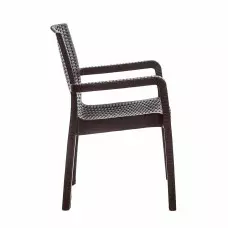 Стилен градински стол - Кафяв Стилен градински стол - Кафяв