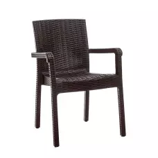 Стилен градински стол - Кафяв Стилен градински стол - Кафяв