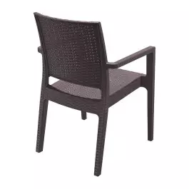 Стилен градински стол - Кафяв