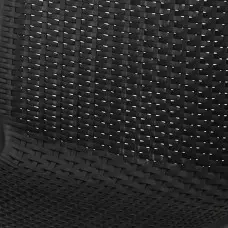 Градински стол от полипропилен с плетен дизайн - Черен Градински стол от полипропилен с плетен дизайн - Черен