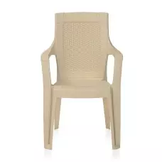 Градински стол с плътен гръб - Бежов Градински стол с плътен гръб - Бежов