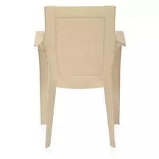 Градински стол с плътен гръб - Бежов Градински стол с плътен гръб - Бежов