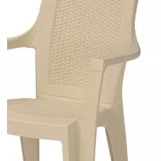 Градински стол с плътен гръб - Бежов Градински стол с плътен гръб - Бежов