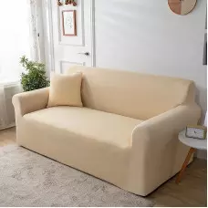 Кадифен калъф за диван - Кремав Кадифен калъф за диван - Кремав