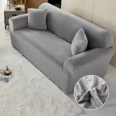 Кадифен калъф за диван - Тъмносив Кадифен калъф за диван - Тъмносив