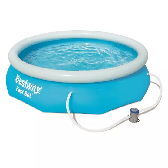 Надуваем басейн с филтърна помпа BESTWAY Fast Set - 305х76см