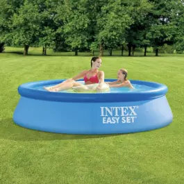 Надуваем басейн Intex Easy Set - 244x61 см.