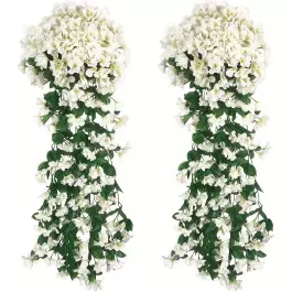 Букет от висящи изкуствени цветя - два снопа в едно
