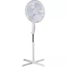 Въртящ се вентилатор с регулируема височина и 3-степенно управление с бутони Въртящ се вентилатор с регулируема височина и 3-степенно управление с бутони