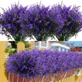 12 crengute artificiale de lavanda