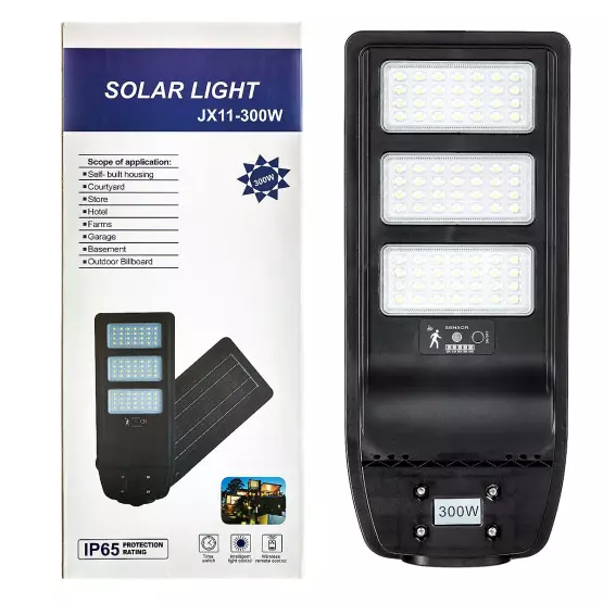 Соларна улична лампа COB - 300 W