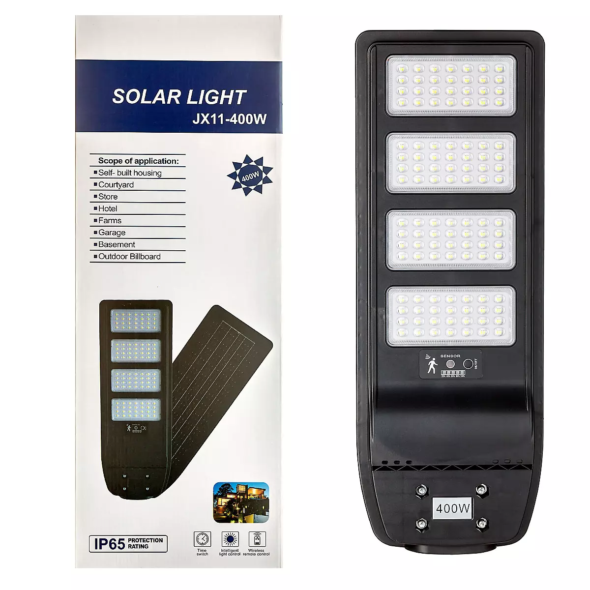 Соларна улична лампа COB - 400 W