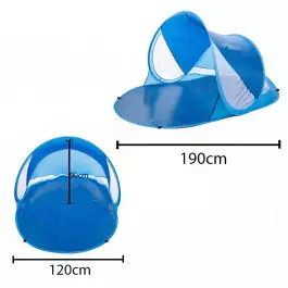 POP-UP Самосгъваема Плажна тента, 190 х 120 х 90 см
