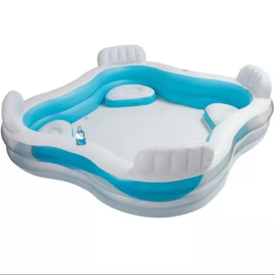 Басейн със седалка семеен Intex 56475, 229 x 229 см